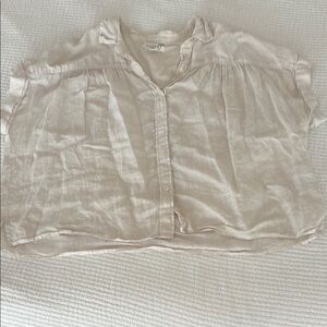 Velvet by Graham & Spencer Cream Blouse